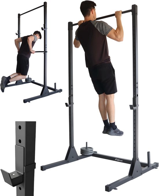 Ruffman HR-200 - Pull up Station - Squat rack - Dip station - Power tower - Pull up rack - Pull up bar - Haltersteunen - Halterbank