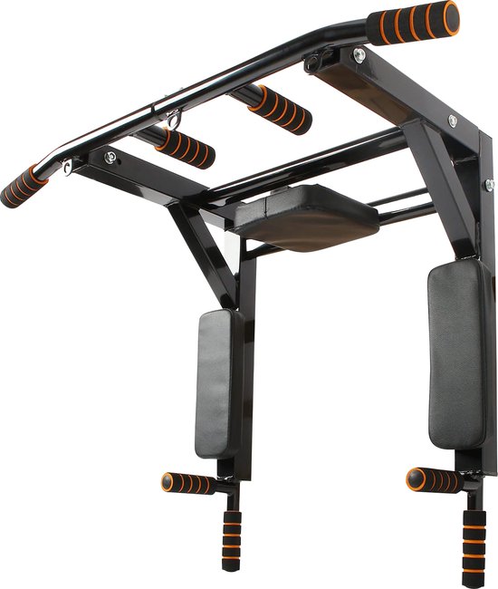 Luxari -  Hoogwaardig 2 in 1 Pull Up Station en Dip Station voor Thuis Sporten - Optrekstang Fitness - Power Tower - Krachtstation