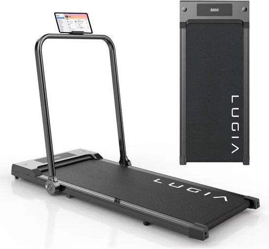 Lugia Fit Plus Loopband - 1-10km/u - Inklapbaar - Wandelband - Led Display en Afstandsbediening - Walking Pad - Treadmill - Opvouwbare Loopband