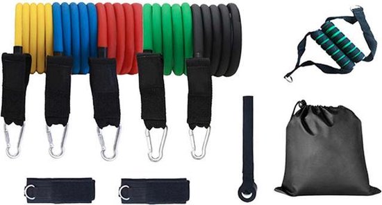 Basic Fitness set voor in- en outdoor - 11 Delig - Inclusief opbergtas